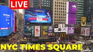 Live from NYCs Times Square  EarthCam [upl. by Aiouqahs]