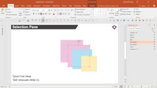 Selection Pane Advanced PowerPoint Tutorial [upl. by Jacobs]