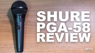 Shure PGA58 Dynamic Mic Review  Test [upl. by Gabbi]