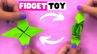 Origami FIDGET TOY EASY paper toy antistress transformer [upl. by Webber301]