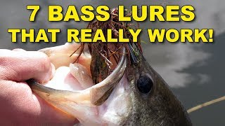 7 Best Bass Lures That Work Year Round  Bass Fishing [upl. by Eigla502]