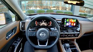 2022 Nissan Pathfinder Platinum 4WD  POV Review [upl. by Acinnej]