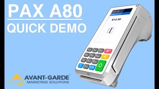 PAX A80  QUICK DEMO [upl. by Haon]