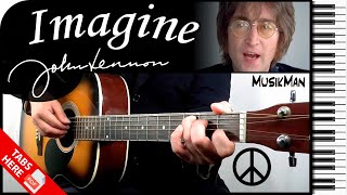 IMAGINE ✌  John Lennon 👓  GUITAR Cover  MusikMan N°157 [upl. by Yarak]