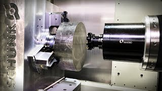 60 HP MAKINO Horizontal  Machining Titanium  1st CUT [upl. by Ashford599]