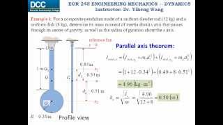 Dynamics Lecture 27 Mass moment of inertia [upl. by Omero401]