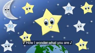 Twinkle Twinkle Little Star Song w Lyrics for Children Estrellita Donde Estas en Inglés FIESTIKIDS [upl. by Wasserman60]