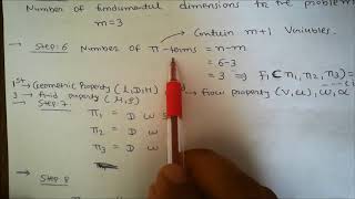 buckingham pi theorem determining pi terms [upl. by Thunell]