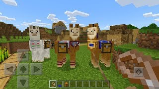 How To Tame Ride and Control Llamas in Minecraft Pocket Edition [upl. by Ettennan922]