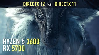 Monster Hunter World  DirectX 12 vs DirectX 11  RX 5700  Ryzen 5 3600 [upl. by Bates]