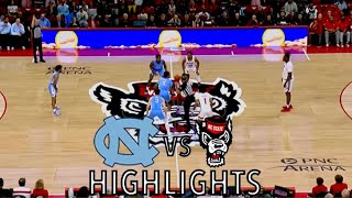 UNC Highlights vs NC State  Jan 10 2024 [upl. by Decamp]