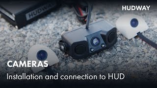 Installing rear view and side view cameras  HUDWAY Drive [upl. by Nosyd]