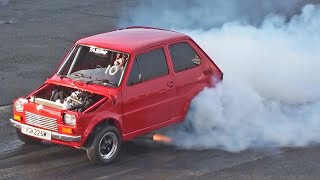 Taz Racing Fiat 126 V8 runs 1024 at 132 mph [upl. by Elenaj960]