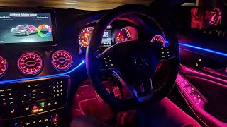 Mercedes CLAGLAA Class C117W176 Ambient Lighting Install  RGB LED Car Interior Lights [upl. by Anrak]