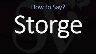 How to Pronounce Storge CORRECTLY LOVE Meaning amp Pronunciation [upl. by Hylan]