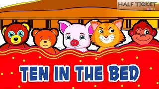 Ten in the Bed  Nursery Rhymes And Kids Songs With Lyrics [upl. by Levin449]