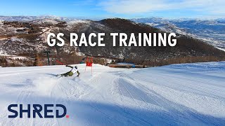 Ted Ligety Giant Slalom GS Perfect Turns  Skiing Follow Cam 2020 [upl. by Aney]