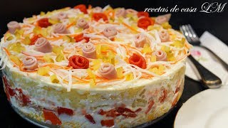 PASTEL O TARTA SALADA PARA NAVIDAD [upl. by Massab]