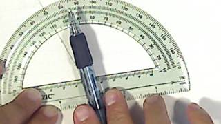 How to use a protractor [upl. by Airrotal]