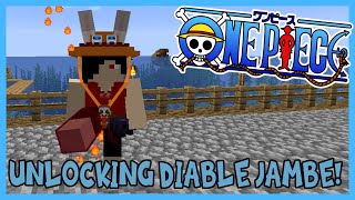 UNLOCKING DIABLE JAMBE amp SKYWALK SKILLS Minecraft One Piece Mod [upl. by Leruj840]