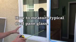 How to measure double pane glass in vinyl window [upl. by Aizahs398]