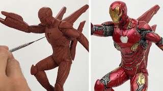 Iron Man Sculpture Timelapse  Avengers Infinity WarEndgame [upl. by Ydnih]