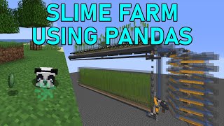 Peaceful SLIME FARM using PANDAS  Minecraft 115  1165 [upl. by Anilak]