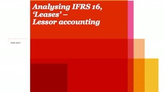 PwCs Analysing IFRS 16 Leases  8 Lessor accounting [upl. by Jen]