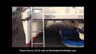 Prout Sirocco 26 catamaran for sale at Westwater Yacht Sales [upl. by Enerak]