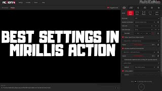 BEST SETTINGS IN ACTION SCREEN RECORDER  Mirillis Action [upl. by Howie113]