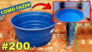 200 Como fazer PISCINA DE CAIXA DÁGUA [upl. by Kennie]