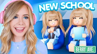 MY TWINS GO TO A NEW SCHOOL IN ROBLOX [upl. by Danae]