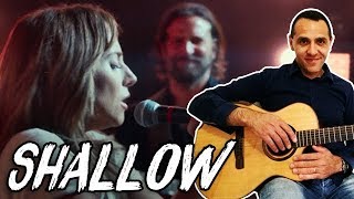 Shallow  Lady Gaga amp Bradley Cooper  Guitar [upl. by Giustina135]