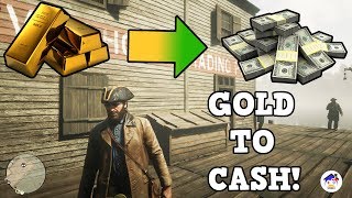 HOW TO SELL GOLD BARS IN RED DEAD REDEMPTION 2 AND ALL FENCE LOCATIONS [upl. by Cassie283]