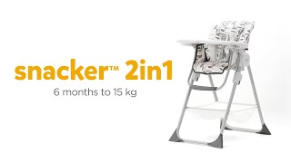 Joie snacker™ 2in1  Compact Highchair amp Table Chair [upl. by Navannod]