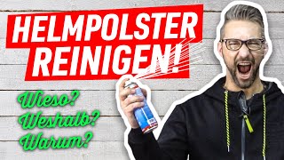 Helmpolster REINIGEN [upl. by Ellertnom]