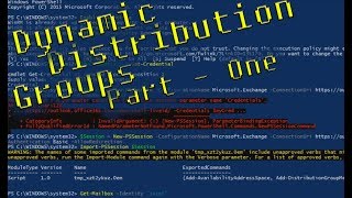 Office365 Dynamic Distribution Groups  Part 1 Intro with Powershell [upl. by Bent453]