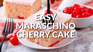 How to make THE BEST MARASCHINO CHERRY CAKE [upl. by Jowett]