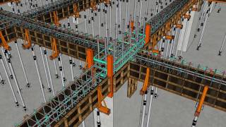 Typical BeamSlab amp Column Formwork Animation [upl. by Eatnoled]