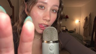 ASMR  Fast Mouth Sounds With Some Tapping Fabric Scratching and Rambles [upl. by Gawain]