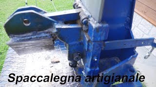 7 Spaccalegna artigianale autocostruito Fai da te  Selfbuilt log splitter [upl. by Anikehs56]