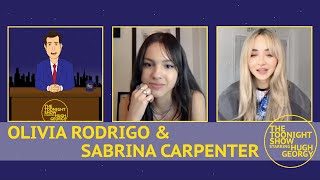 Olivia Rodrigo and Sabrina Carpenter on The Toonight Show [upl. by Rammus]