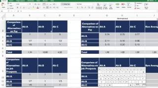 Analytical Heirarcy Process  Calculating Consistency [upl. by Domash842]