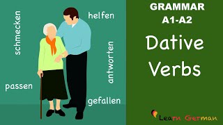 Learn German  German Grammar  Dative verbs  Verben mit Dativ  A1 [upl. by Illyes]