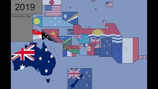 Oceania Timeline of National Flags 1780  2019 [upl. by Reine]