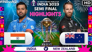 India vs New Zealand Semi Final Highlights  CWC 2023  IND vs NZ  Cricket 24 [upl. by Nosned]