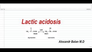 Lactic acidosis [upl. by O'Rourke]