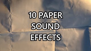 10 Paper Sound Effects  BONUS  ROYALTY FREE [upl. by Walrath]