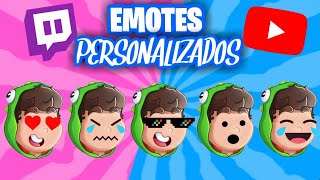 COMO HACER EMOTES PARA TWITCH Y YOUTUBE EN ANDROID FACIL Y RÁPIDO [upl. by Shayna585]