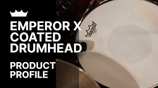 Emperor X Coated Drumhead  Remo [upl. by Hetti990]